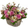 floral arrangement in a basket. Ekaterinburg