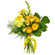 Yellow bouquet of roses and chrysanthemum. Ekaterinburg