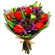 Bouquet of tulips and alstroemerias. Ekaterinburg